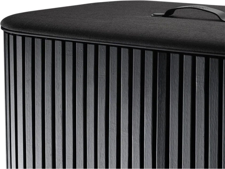 Coș de rufe negru 3x30 l din bambus Tota Trio Luxe – Joseph Joseph