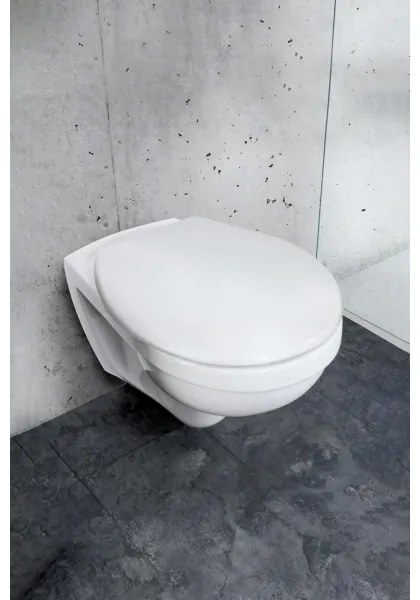 WENKO VORNO NEO 24571100-WC - Capac WC 46 x 37 cm, alb/argintiu