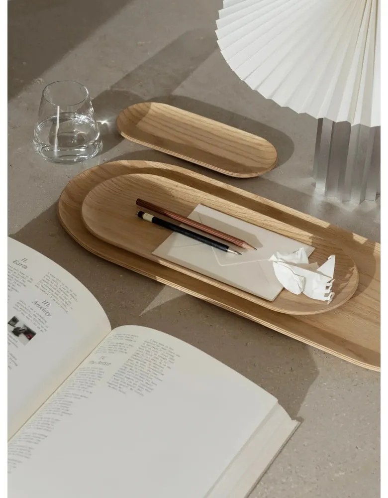 Veioză albă-argintie cu intensitate reglabilă cu abajur textil (înălțime 36 cm) Taite – Blomus