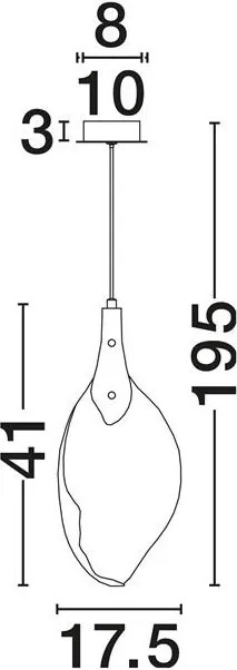 Pendul LED design decorativ BELLINA