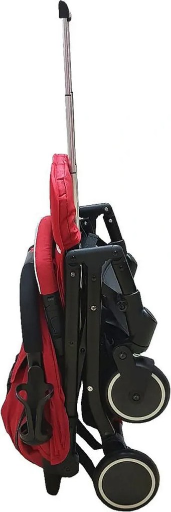 Carucior sport ultracompact pentru copii NOVOKIDS™ Baby C Trolley, Transformabil in troller, Spatar reglabil 3 trepte, Frana picior, Pliabil,Bordeaux