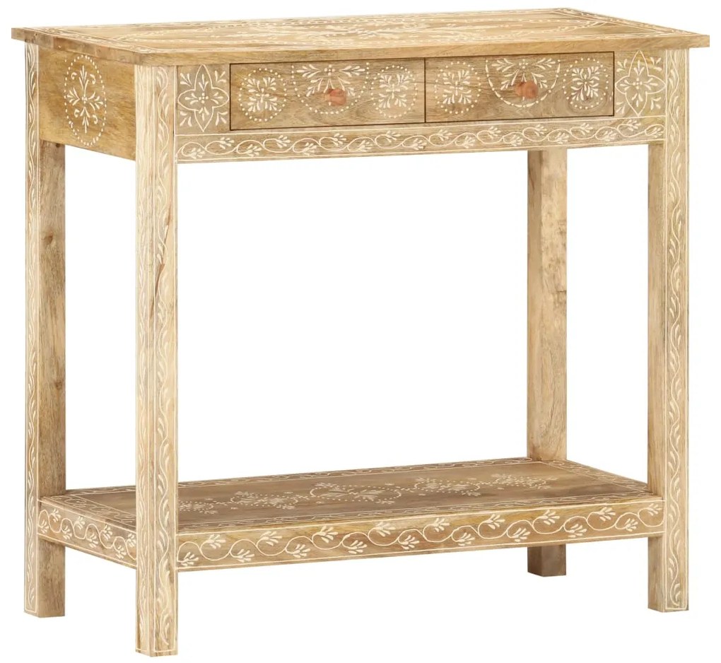 vidaXL Masă consolă, 80 x 35 x 74 cm, lemn masiv de mango