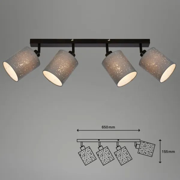 Spot Briloner 2078-044 SPOTLIGHT 4xE27/25W/230V gri