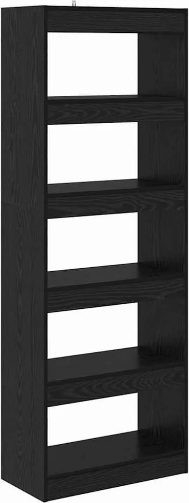 vidaXL Dulap pentru cărți Stejar negru 60 x 30 x 166 cm Lemn compozit