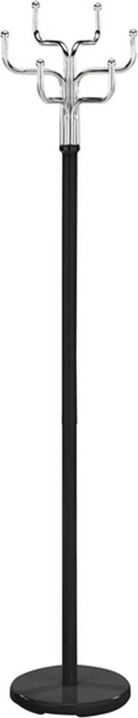 Cuier pom COSMIC, negru/crom, metal, 34x30x176 cm