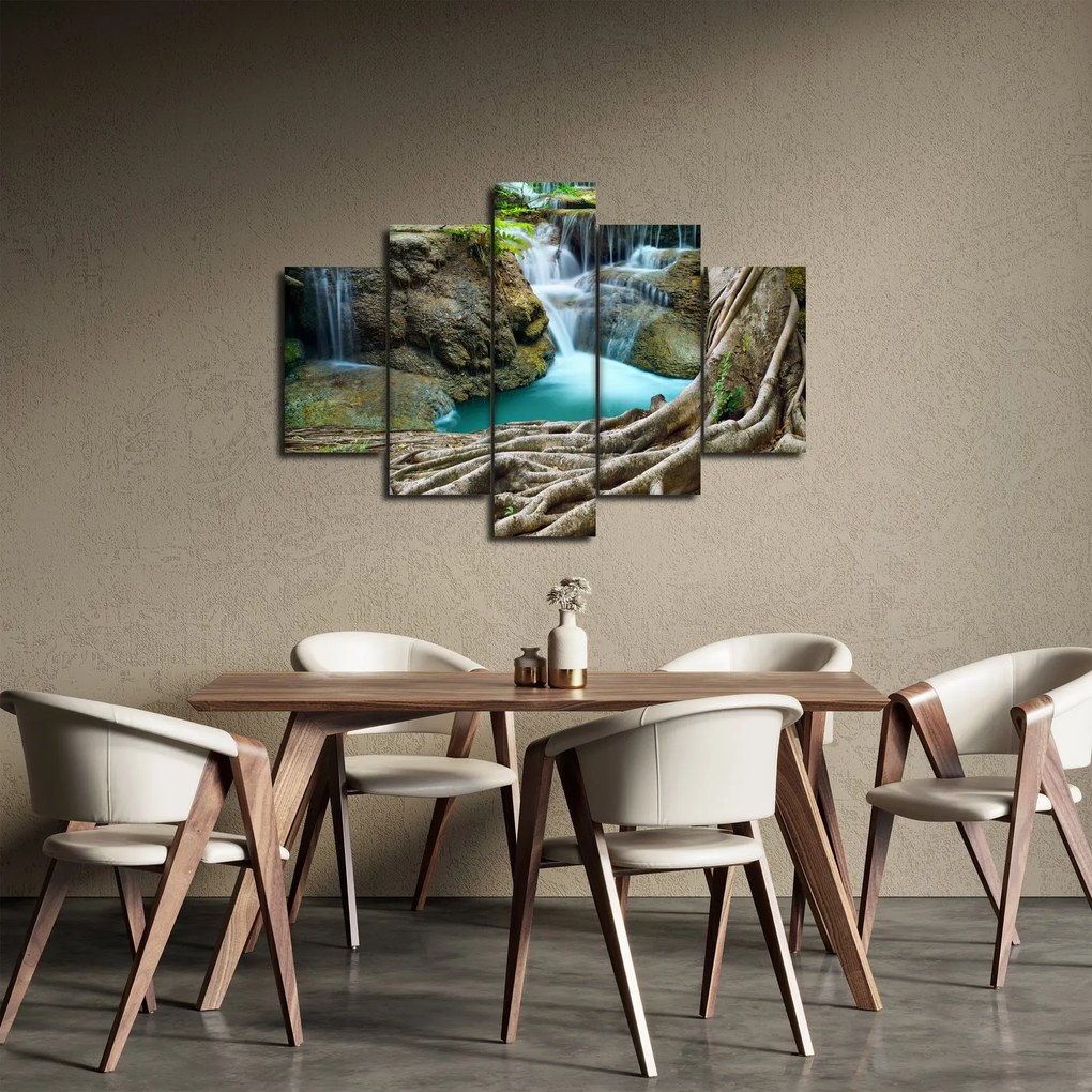 Tablou - Râu cu cascade (150x105 cm)