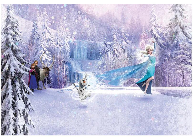 Fototapet Frozen - Elsa si Olaf