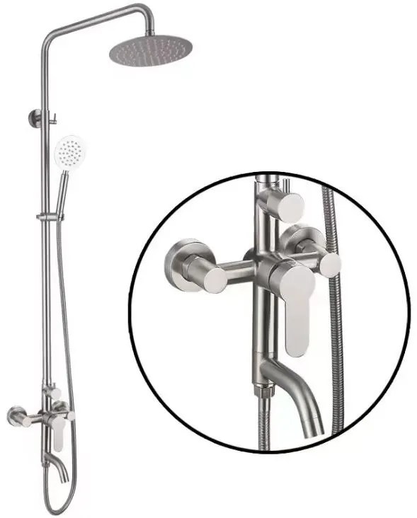 Coloana Dus Inox Satinat, Smack Inox