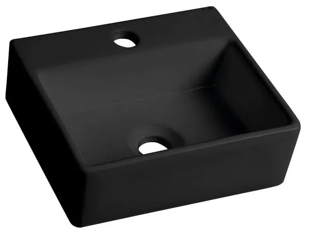 Chiuvetă mică pentru WC neagră din ceramică 33,5x29 cm Giulia – Sapho