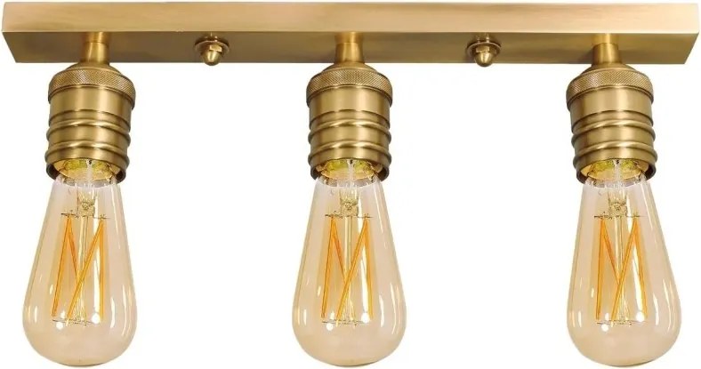 Plafoniera cu 3 surse de lumina din alama personalizabila Vesta