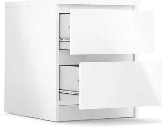 Noptieră albă Naia - Tvilum