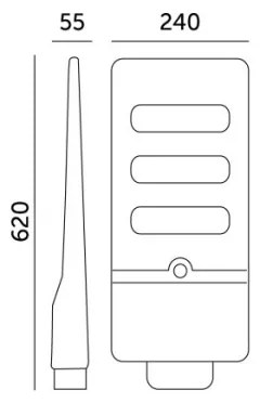Lampă LED stradală solară cu senzor URBI LED/8W/3,2V 6500K IP54 + telecomandă