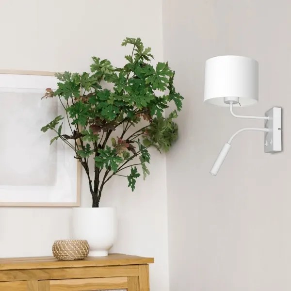 Lampă de perete ARDEN 1xE27/60W+1xG9/8W/230V alb