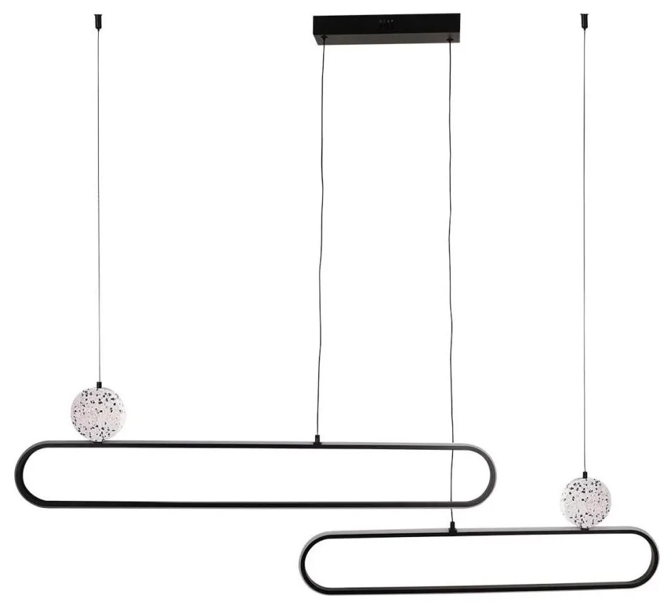 Lustră LED suspendată pe cablu FLORENTYNA LED/48W/230V 4000K negru/alb