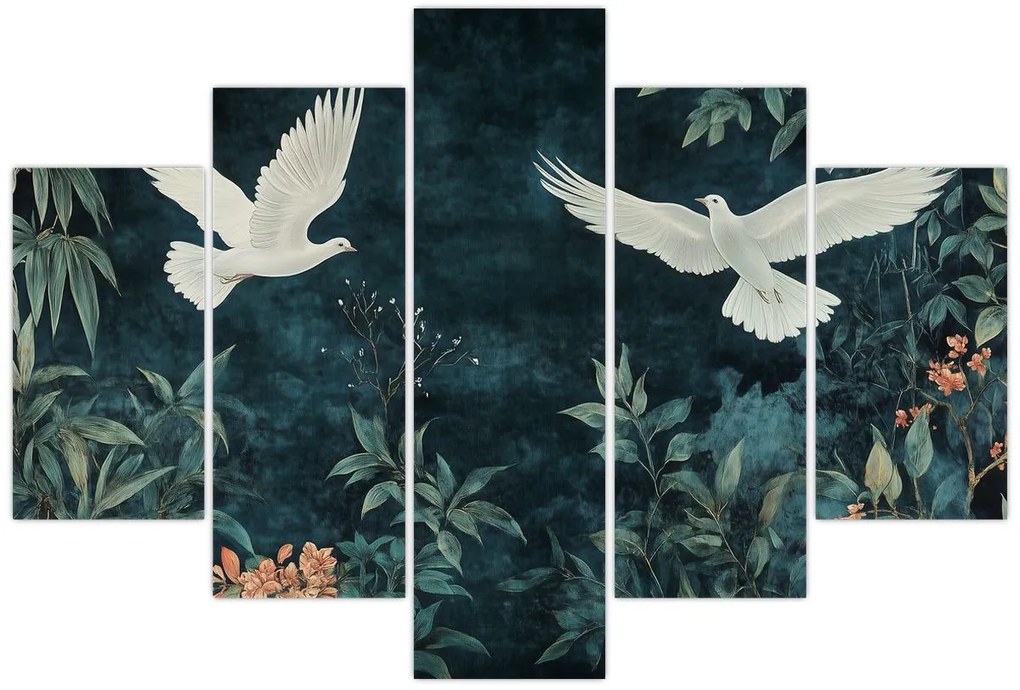 Tablou - Două porumbei (150x105 cm)