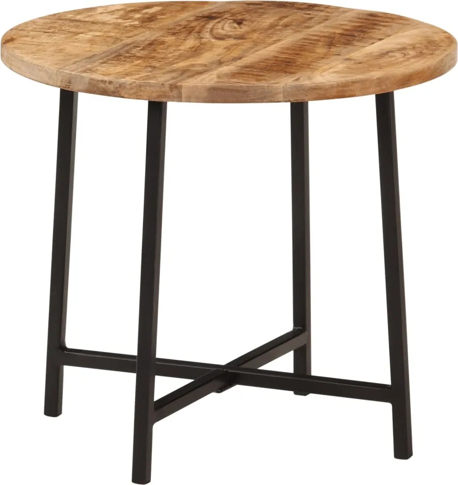 vidaXL Măsuță de cafea, 45x45x40 cm, lemn masiv de mango și fier