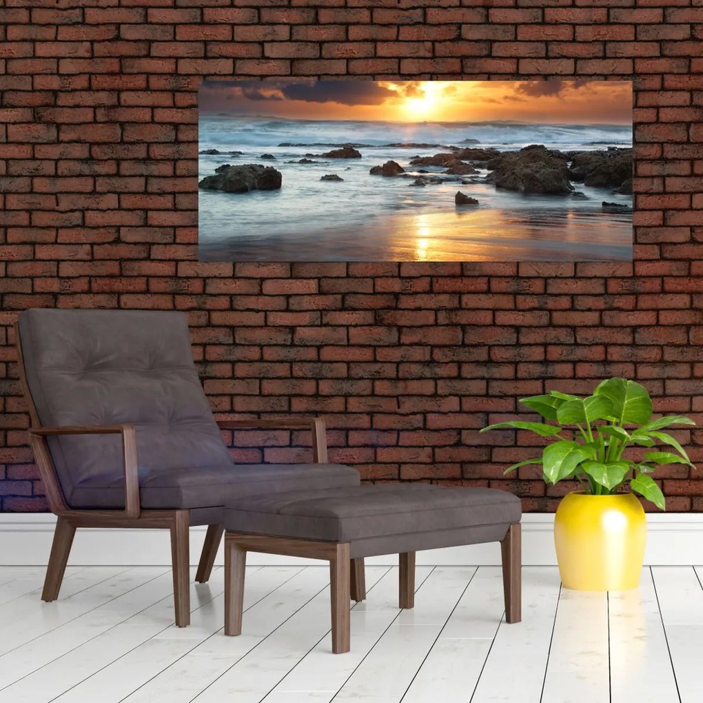 Tablou - Marea scăldată de soare (120x50 cm)