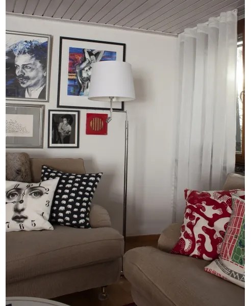 ByRydens 1988780-5000 Lampă de podea ORLANDO 1xE27/5W/230V+LED/3W alb/crom