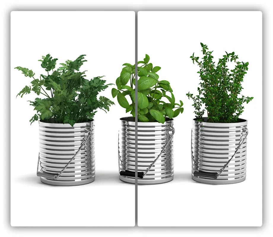 Tocator din sticla plante aromatice