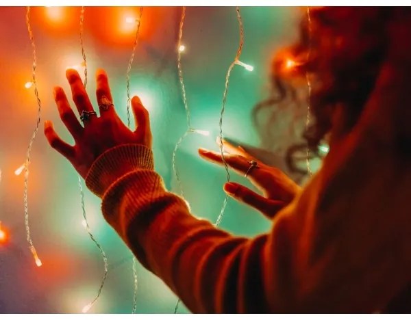 Twinkly TWW210SPP-TEU - LED RGB perdea de Crăciun exterior 210 LED, 6,1m, IP44,