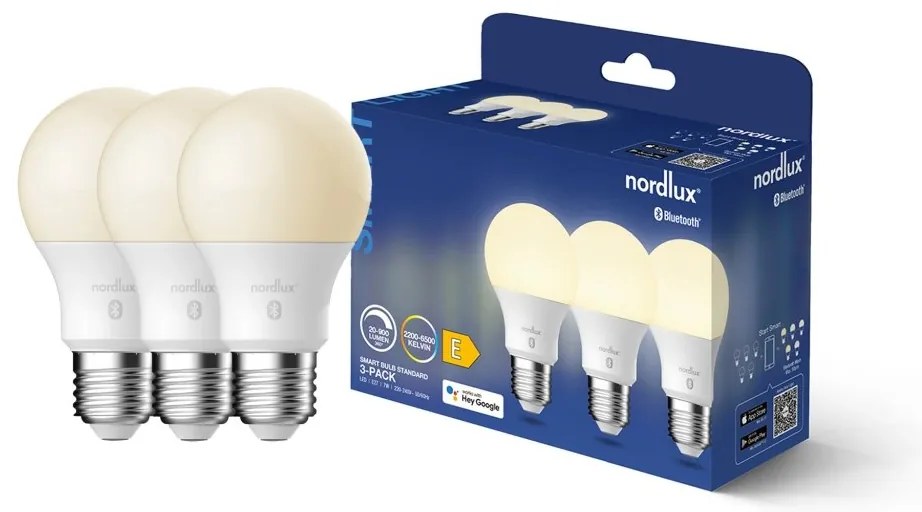 Set 3 becuri Smart E27 A60 7W 2200-6500K 900Lm White