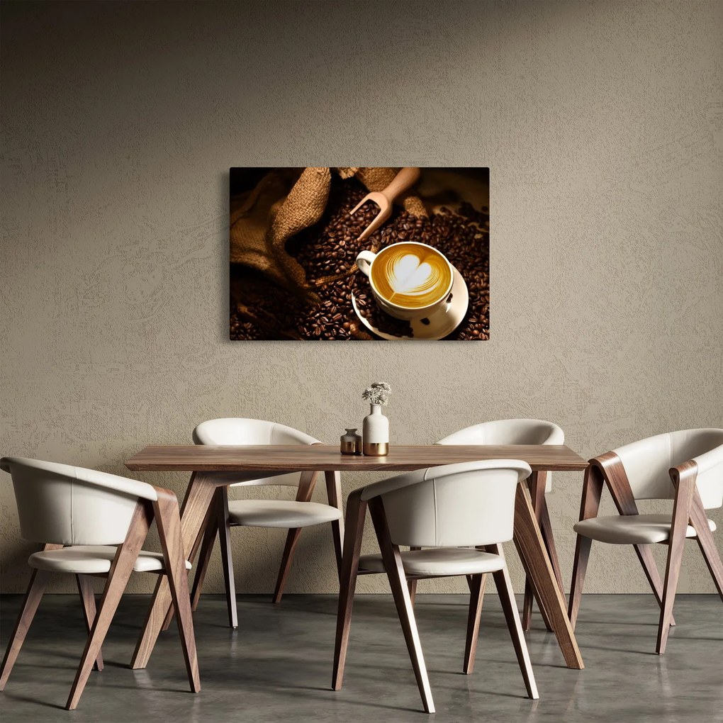 Tablou - O ceașcă de cafea (90x60 cm)