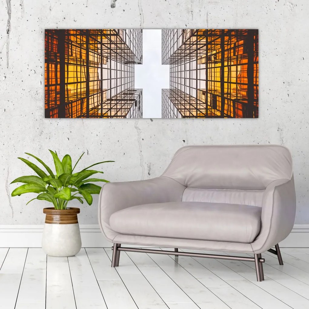 Tablou cu zgârie norii (120x50 cm)