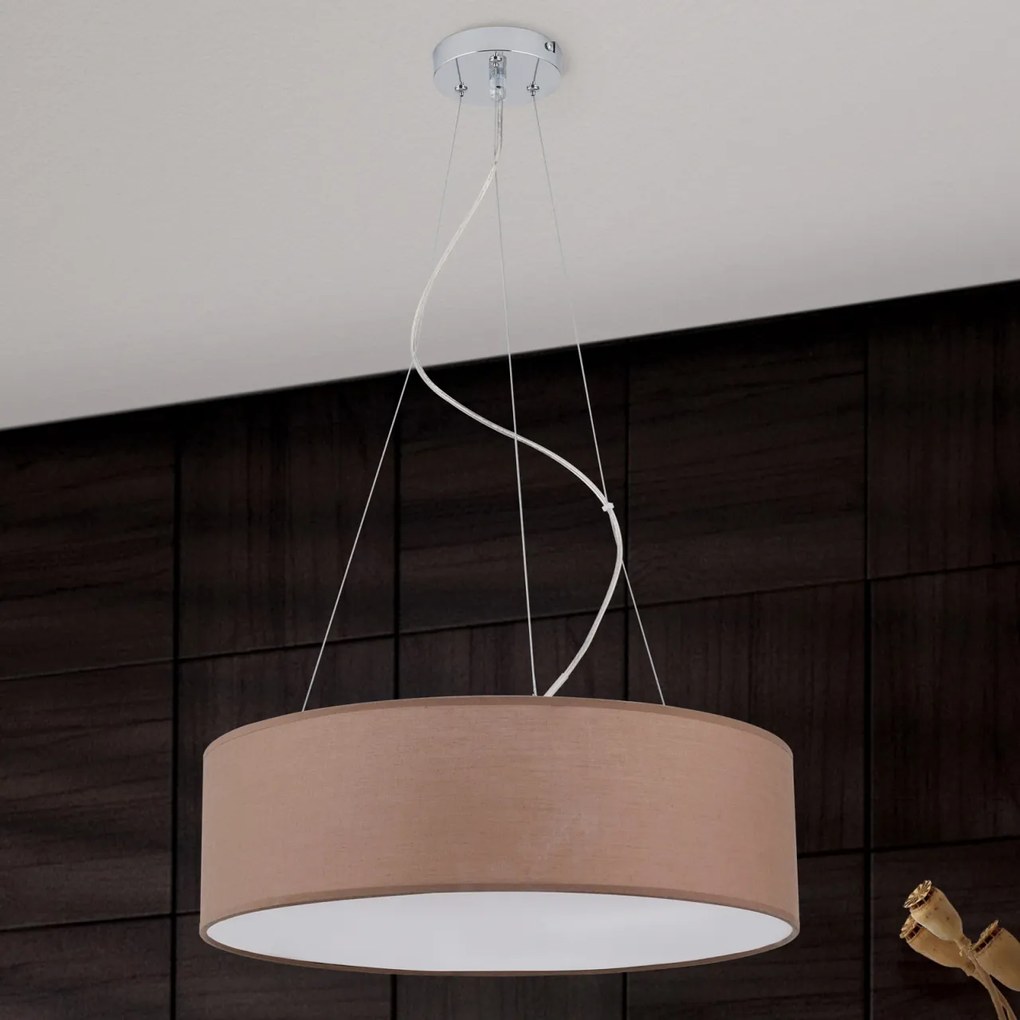 Lustra suspendata design modern Ufo 50cm maro
