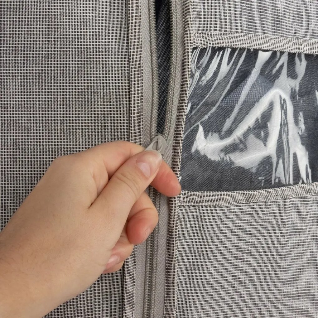 Husă foarte solidă Compactor pentru costum și rochie scurtă OXFORD, 60 x 100 cm, S