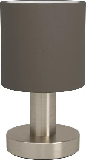 Eglo 31842 - Lampă de masă MONTETTO 1xE14/40W/230V maro/crom mat