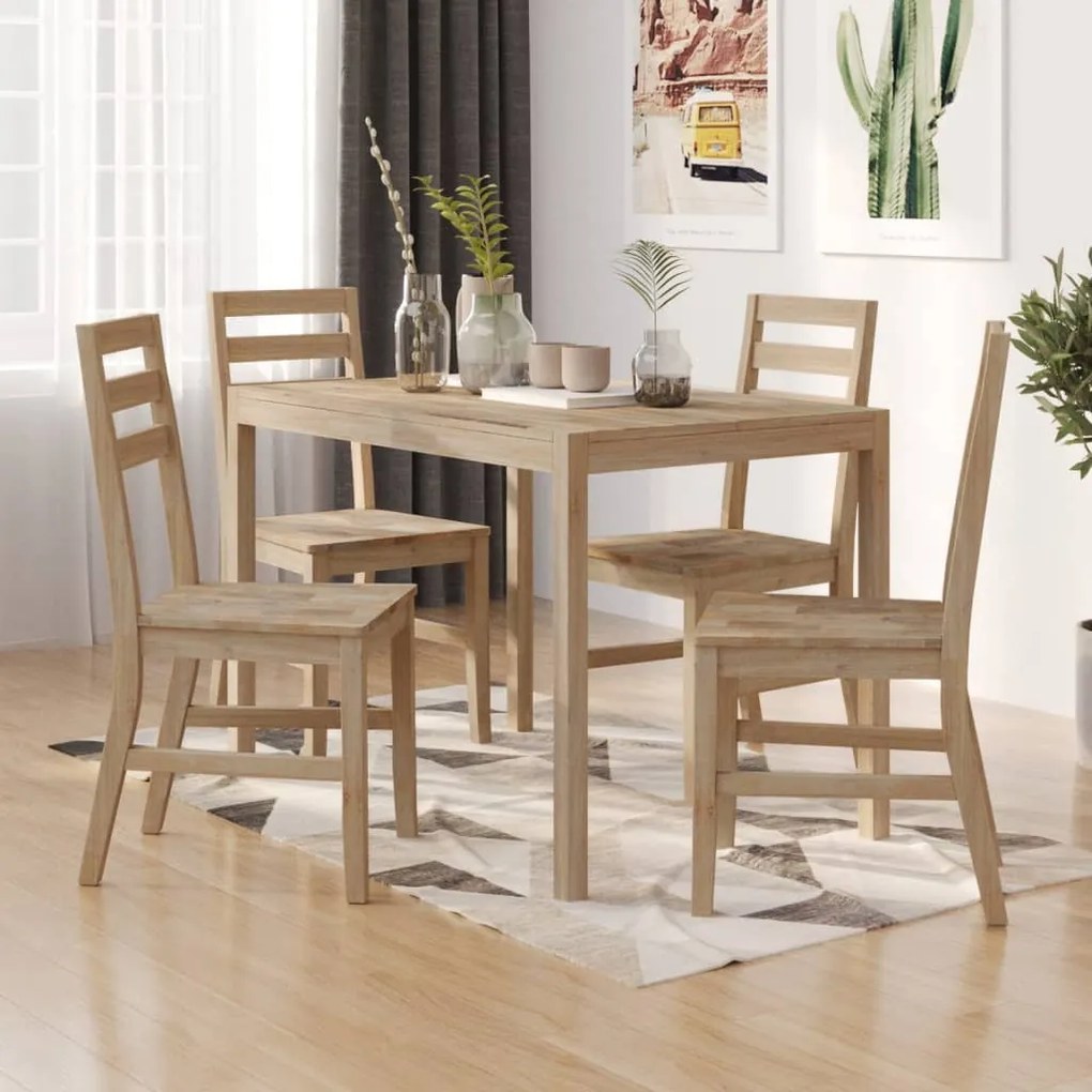 3106441 vidaXL Set mobilier de bucătărie, 5 piese, lemn masiv de acacia