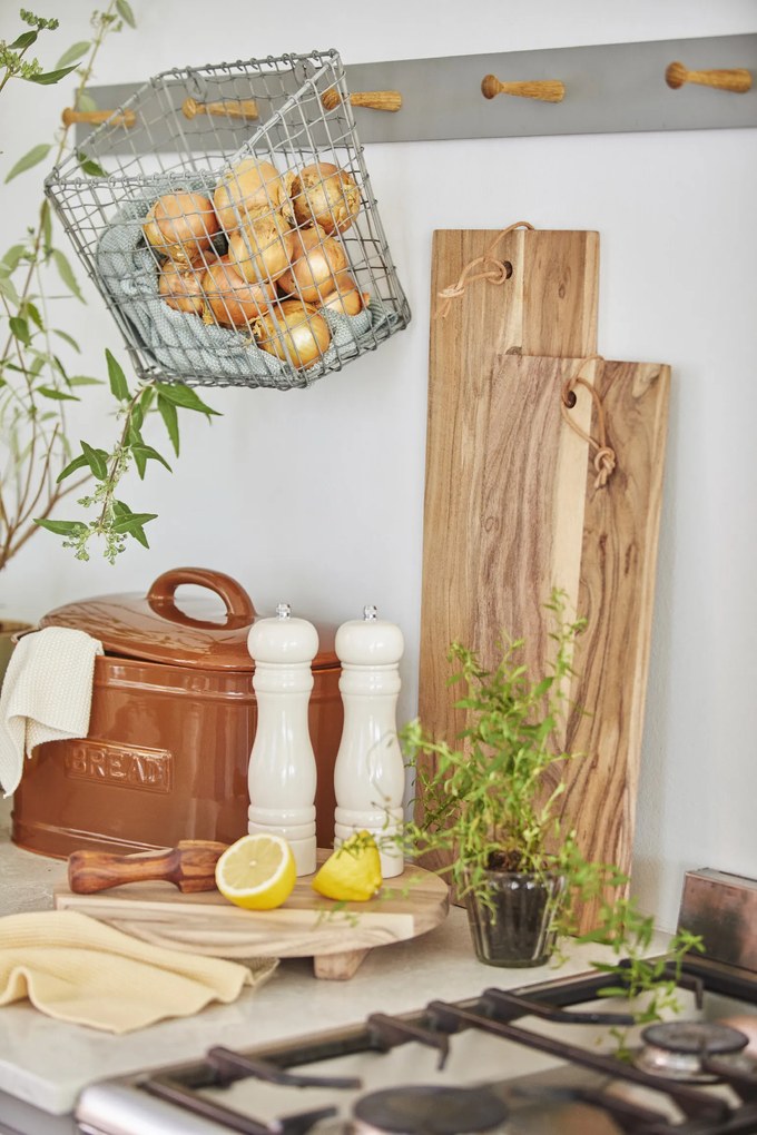 IB Laursen Placaj rotund din lemn ACACIA WOOD pe picioruse 30 cm