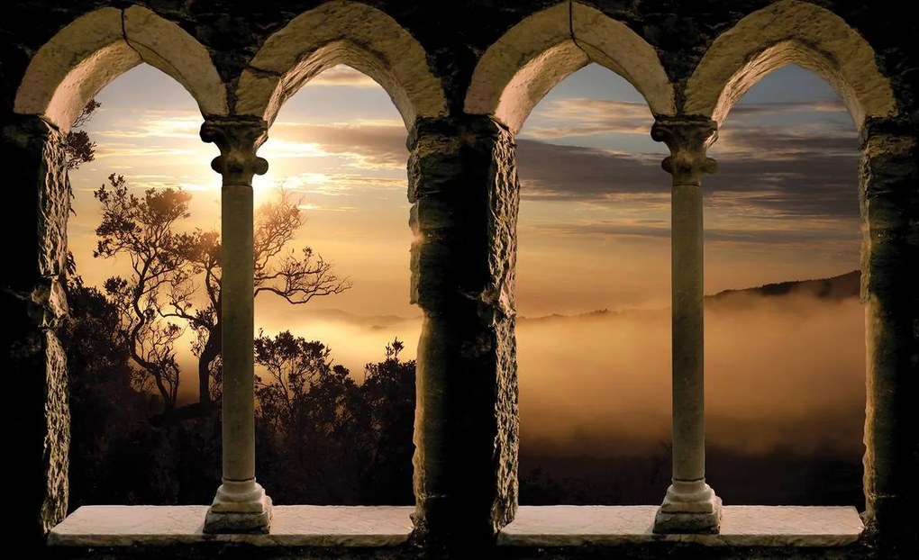 Fototapet - Ferestrele romane (152,5x104 cm)
