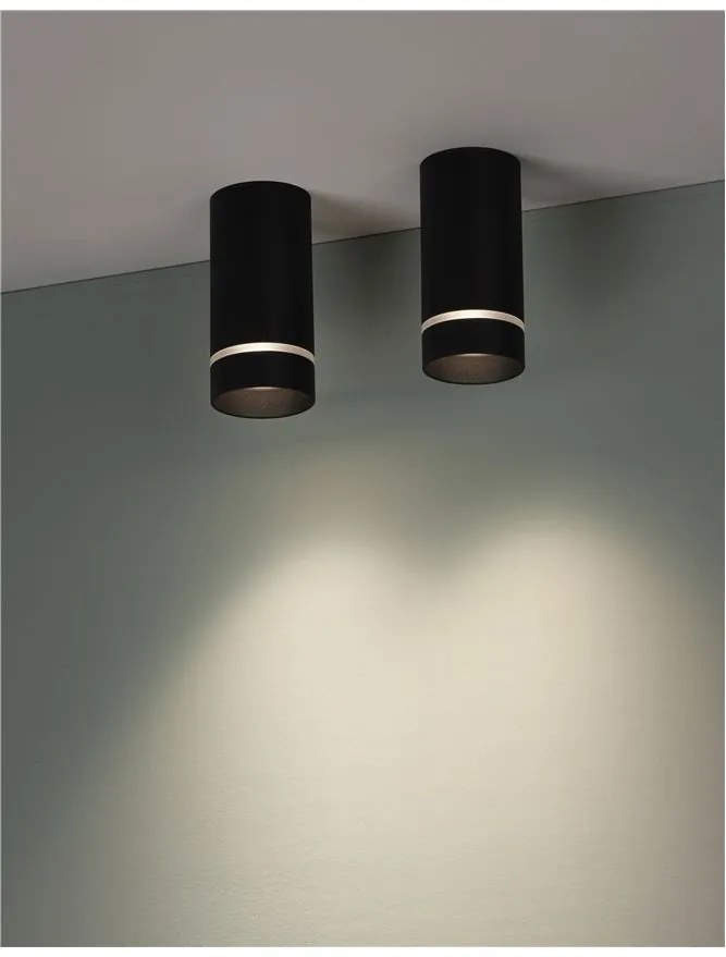 Spot aplicat tavan / plafon design modern ESCA negru