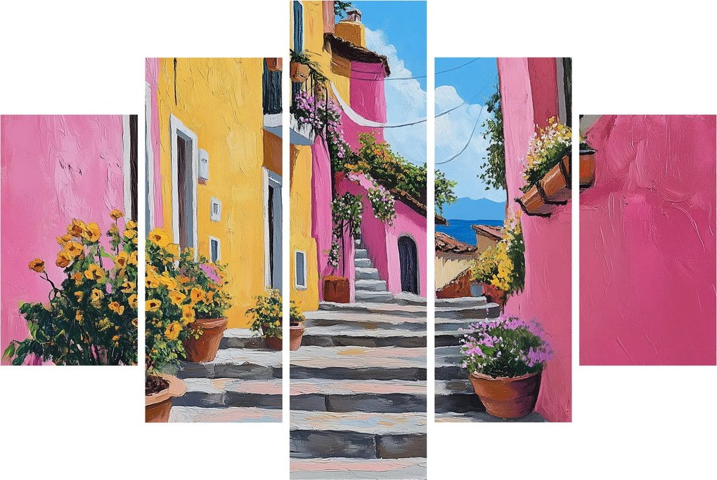 Tablou - Alee roz (150x105 cm)