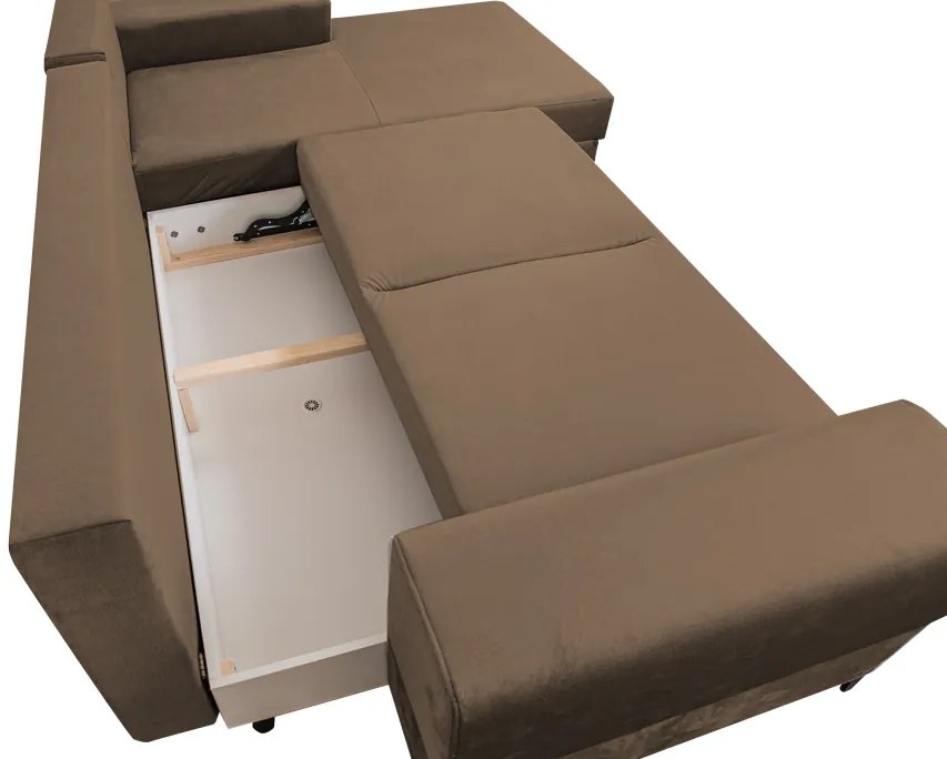 OFERTA Canapea de colt maro SPARK clasa II Varianta: Colt Dreapta