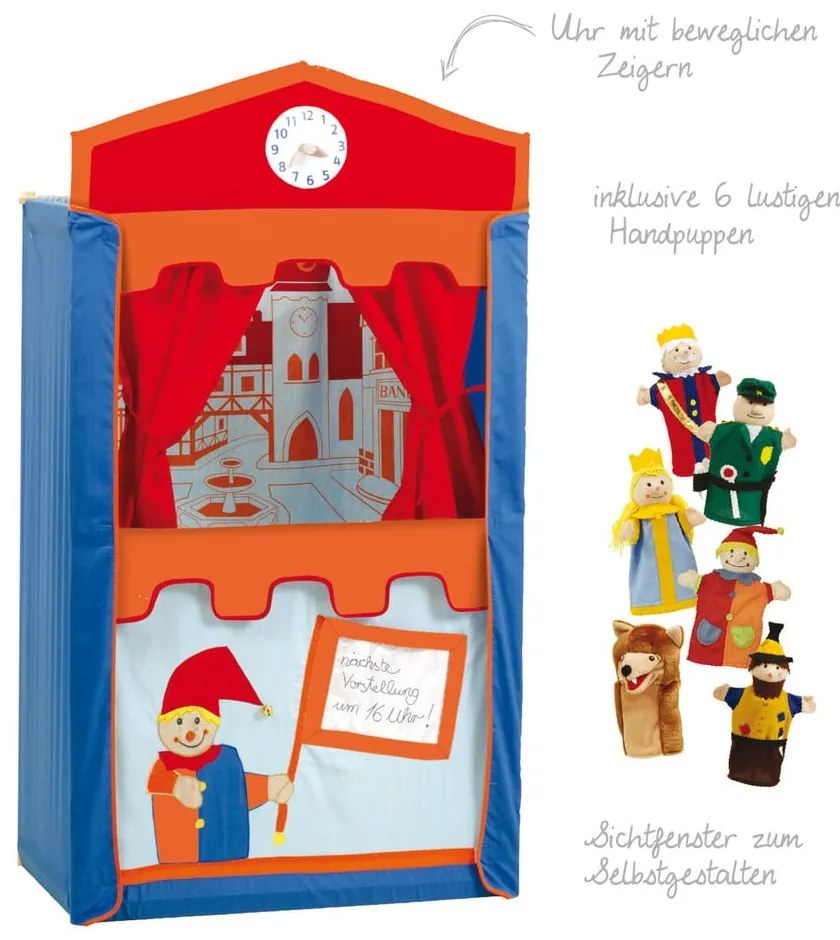 Teatru de păpuși de jucărie pentru copii Kasper – Roba