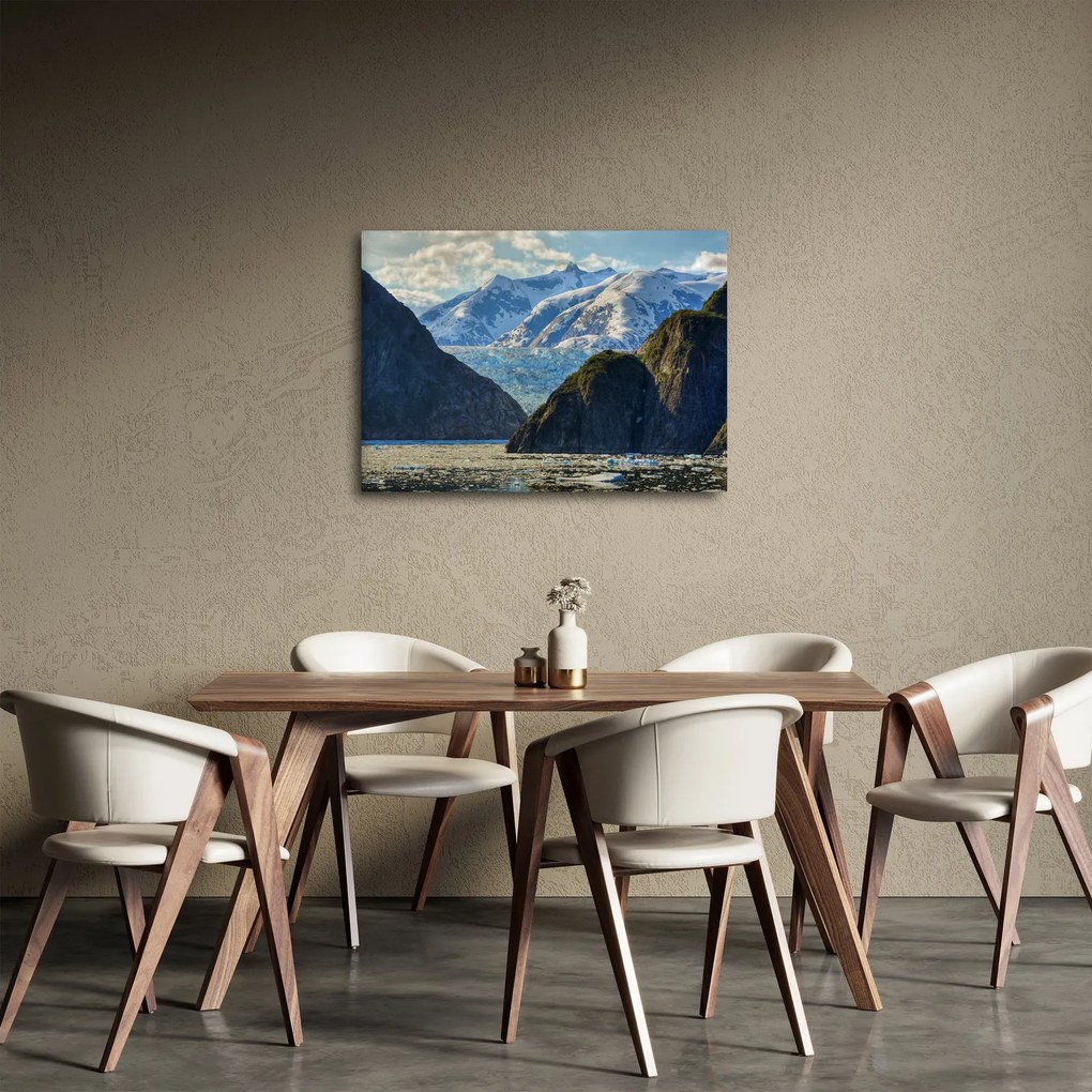Tablou cu peisaj cu munții (70x50 cm)