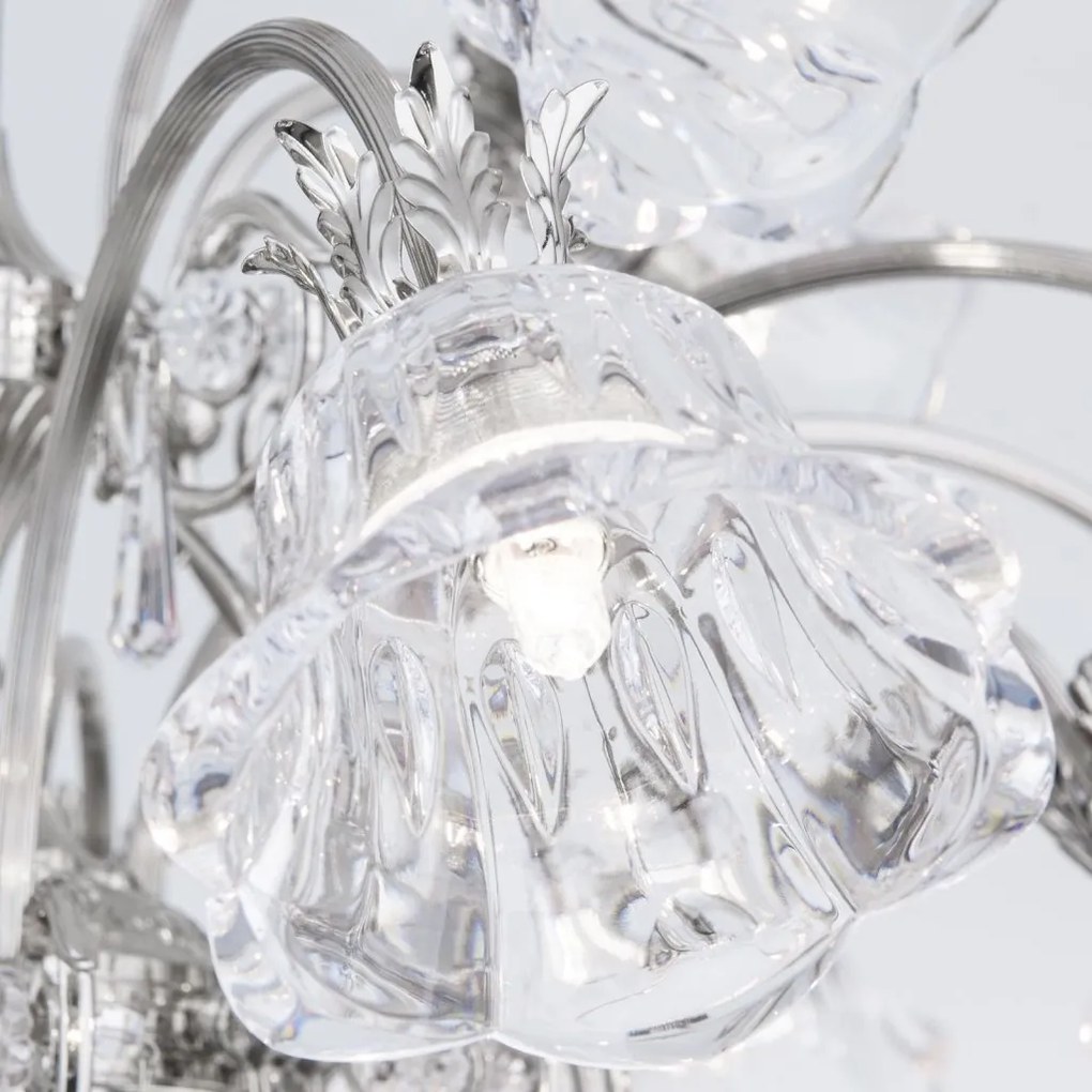 Candelabru cristal design lux LA BOHEME D-76cm 12L antique silver
