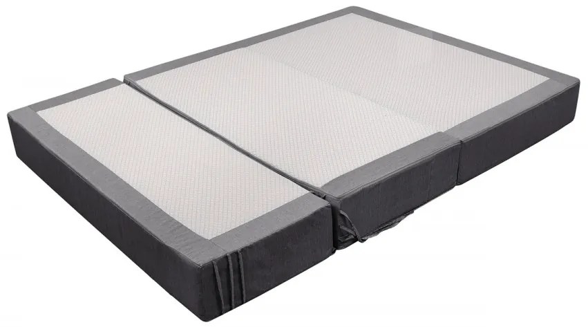 Canapea extensibila Urban Living Bedora 136x80x40 cm Grey/Grey Flower