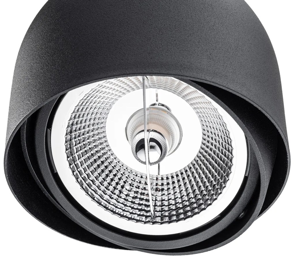 Plafoniera moderna tip Spot aplicat directionabil GARLAND negru