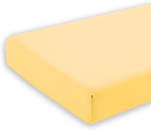 Cearceaf galben cu elastic pentru saltea 95 x 52 cm