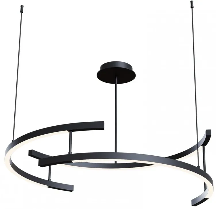Lustra moderna LED 3000K design minimalist Line negru