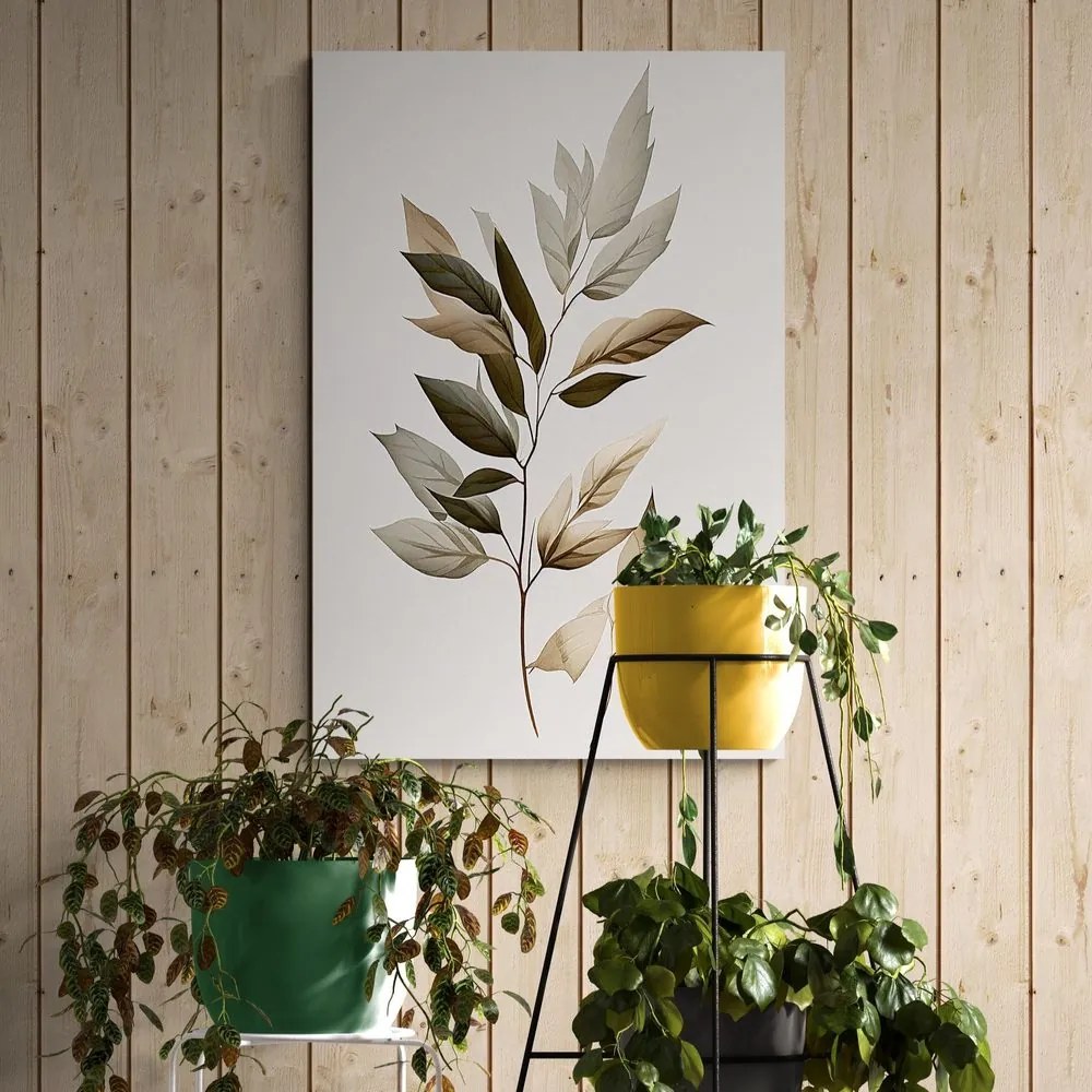 Tablou frunze minimaliste de lux