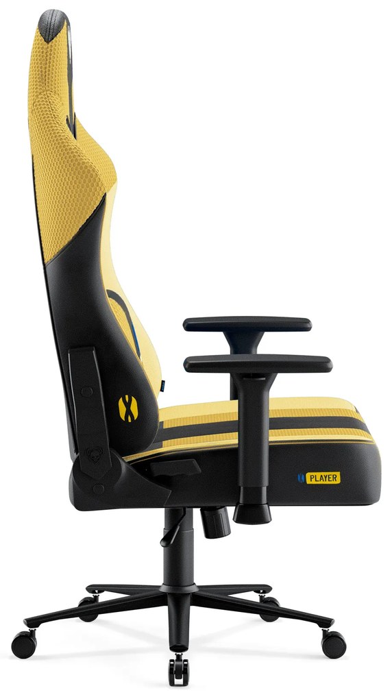 Scaun gaming din material Diablo X-Player 2.0 Normal Size: Dark sunflower