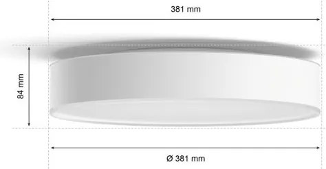 Philips - Plafonieră LED dimmabilă Hue ENRAVE M LED/19,2W/230V albă + telecomandă