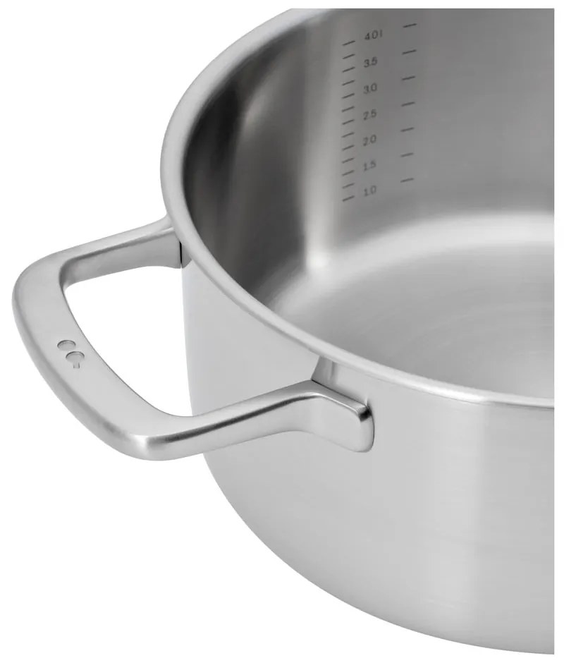 Cratiță cu capac din oțel inoxidabil 4 l adecvată pentru plita cu inducție Lucca 3.0 – FABINI