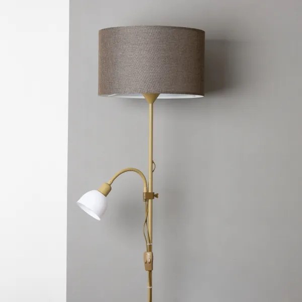 Brilagi - Lampă de podea CERIA 2 în 1, 1xE27/100W/230V + 1xE14/25W, auriu/maro