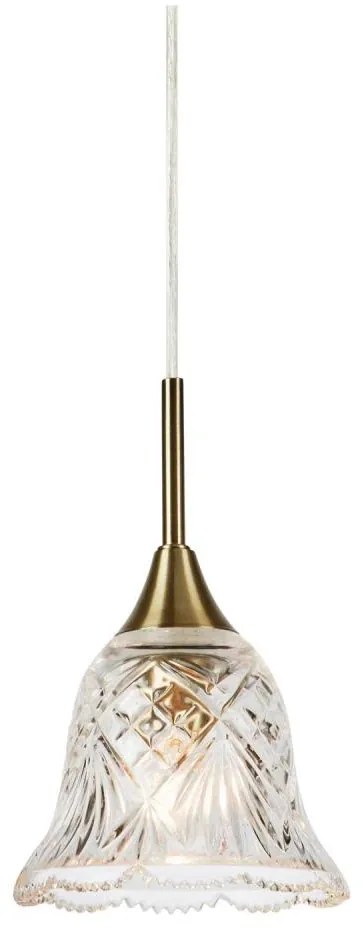 Markslöjd LUNA 109011 - Lampă suspendată pe cablu, 1xE14/40W/230V, alamă