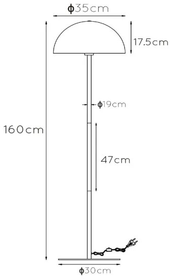 Lampadar Lucide 45796/01/30 SIEMON 1xE27/40W/230V negru